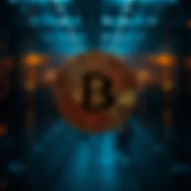 Visual representation of blockchain technology in data storage