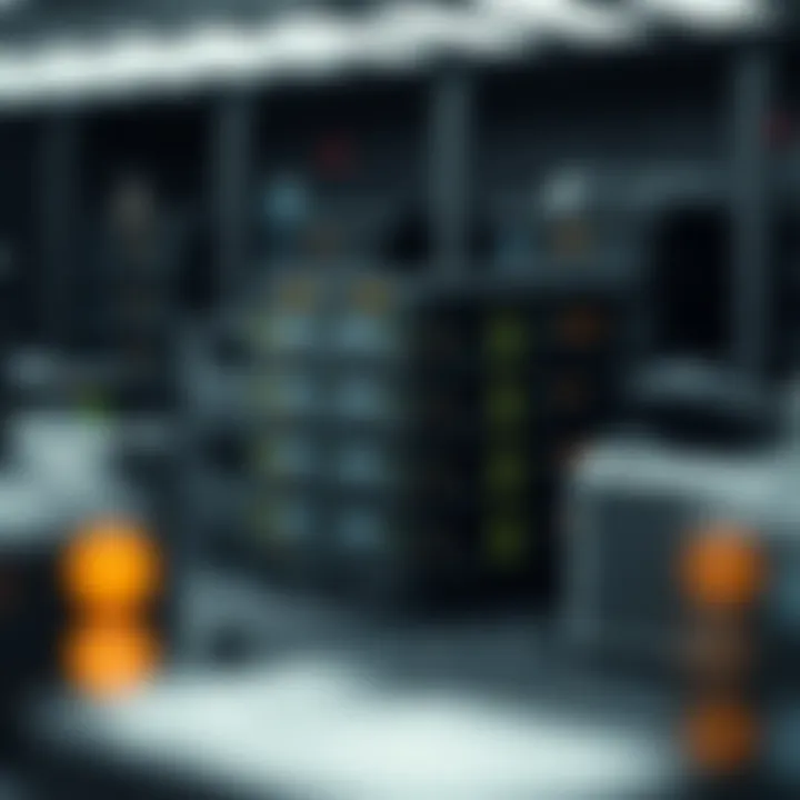 Artistic representation of the future of data storage solutions