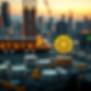 Illustration of various use cases for Flux Coin in different industries.