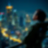 Concept of financial freedom represented through blockchain technology