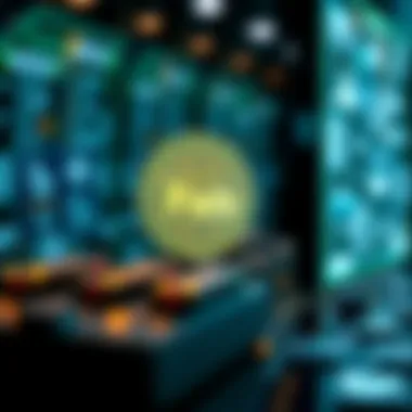 Visual depiction of blockchain technology and its connection to Fwb Dao