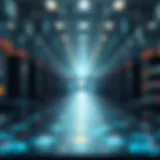 Conceptual illustration of blockchain technology