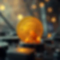 Conceptual representation of blockchain technology