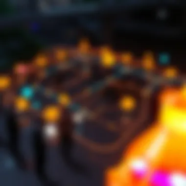 Visual representation of a digital community ecosystem