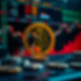 Visual representation of cryptocurrency data analysis