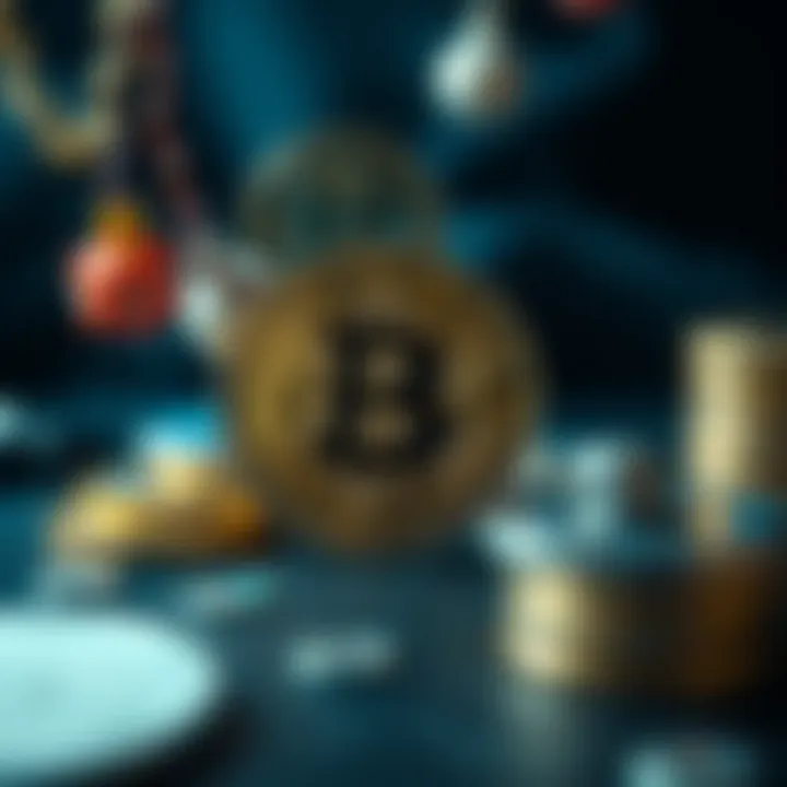 Concept of cryptocurrency holding strategy