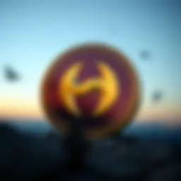 A visual representation of the Horizen coin logo