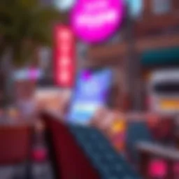 Conceptual representation of the Hype app in cryptocurrency