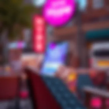 Conceptual representation of the Hype app in cryptocurrency