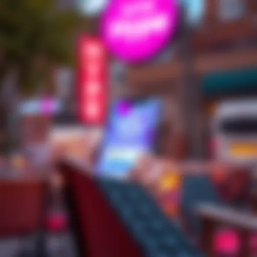 Conceptual representation of the Hype app in cryptocurrency