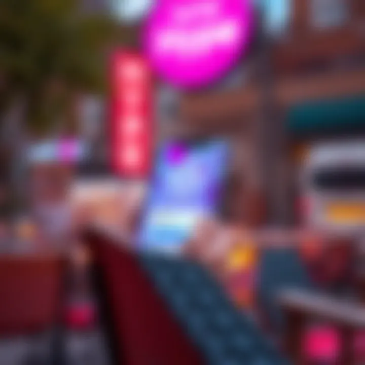 Conceptual representation of the Hype app in cryptocurrency