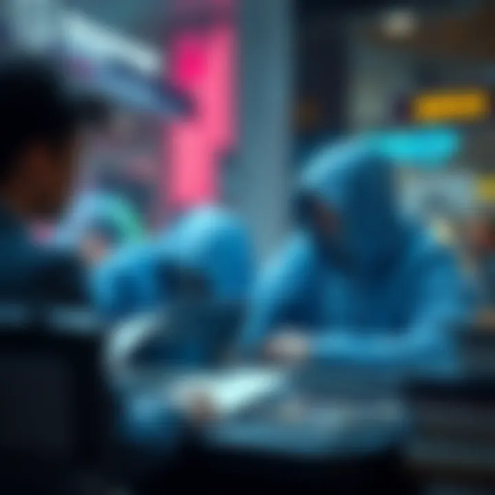 Information Exchange within the Cryptocurrency Community Illustration of information sharing in the crypto community