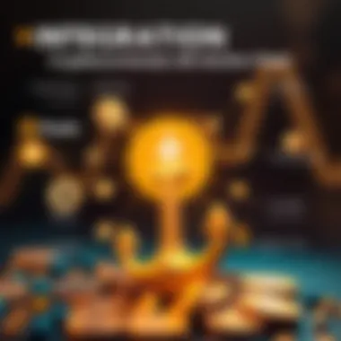 Visual infographic depicting the integration of various cryptocurrencies and digital assets through Anchor Chain