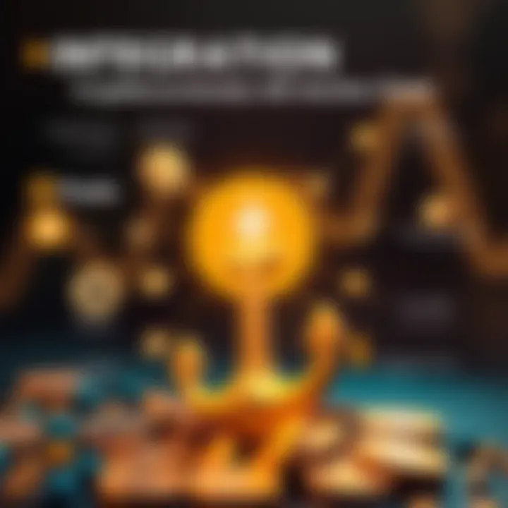 Visual infographic depicting the integration of various cryptocurrencies and digital assets through Anchor Chain