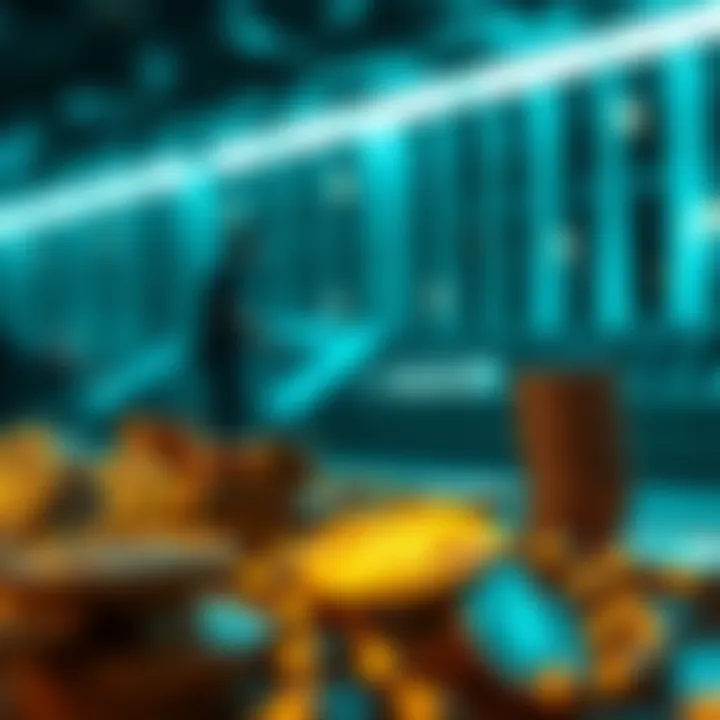 A visual comparison of investment strategies influenced by solid chains.