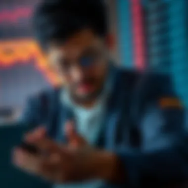 Impact of Exchange Rates on Cryptocurrency Investments Investor analyzing exchange rate impact on cryptocurrency