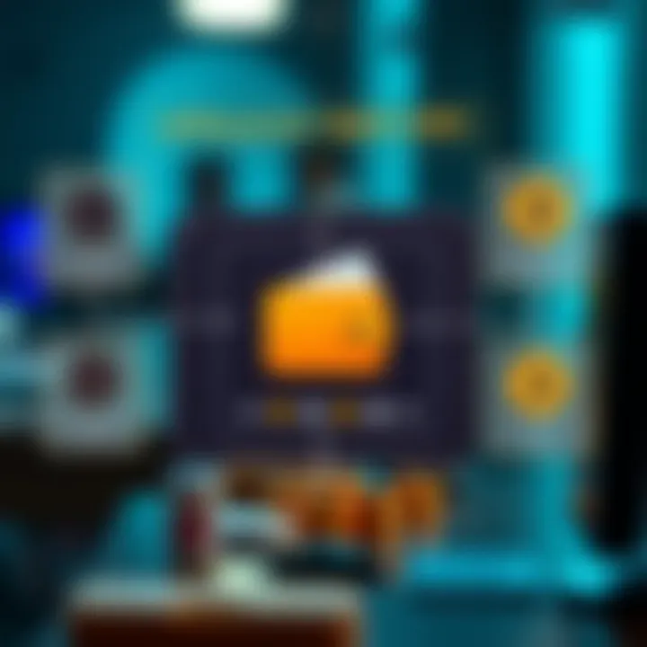 Diagram of a digital wallet setup