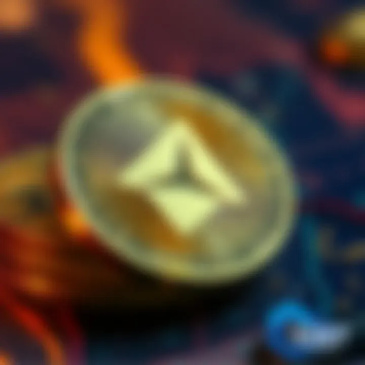 Visual representation of IOST token concept