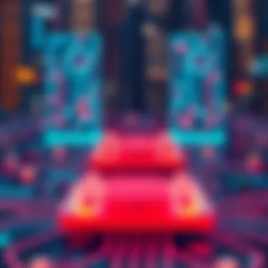 Illustration depicting the concept of Layer-2 solutions in blockchain technology