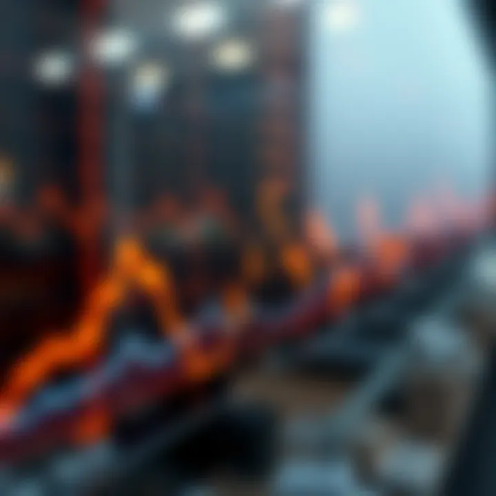 Graph illustrating the impact of market fluctuations on currency values