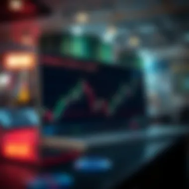 Graph showing market volatility and risk management techniques