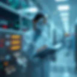 Illustration of blockchain technology transforming healthcare data management