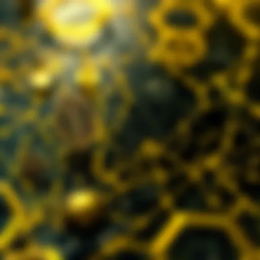 Visual representation of blockchain technology