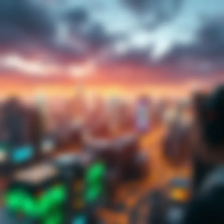 Diverse Metaverse Platforms Overview Visual representation of various metaverse platforms