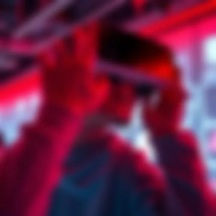 An illustration of virtual reality immersion