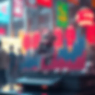 Market trends graph illustrating the rise of monkey NFTs