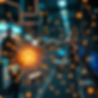 A visual depiction of natural language processing in action