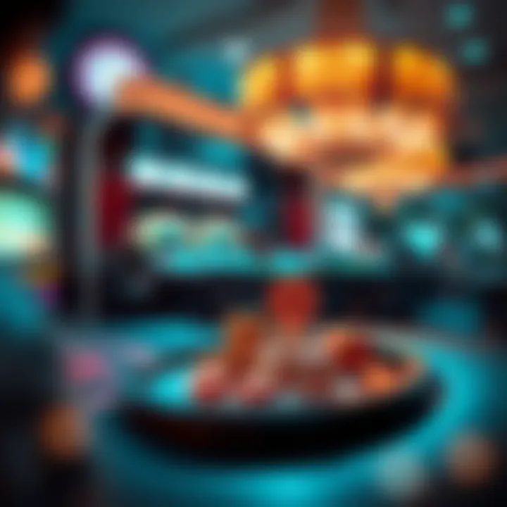 Blockchain technology concept in gambling