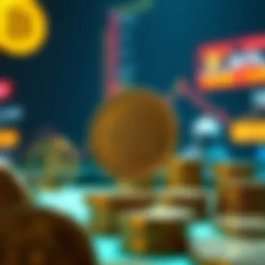 Conceptual visualization of meme coin market dynamics