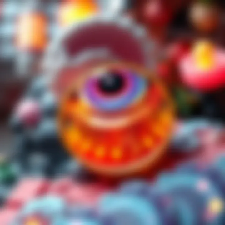 The Essence of Digital Art in the NFT Era A close-up view of a digital art piece enhanced by NFT technology