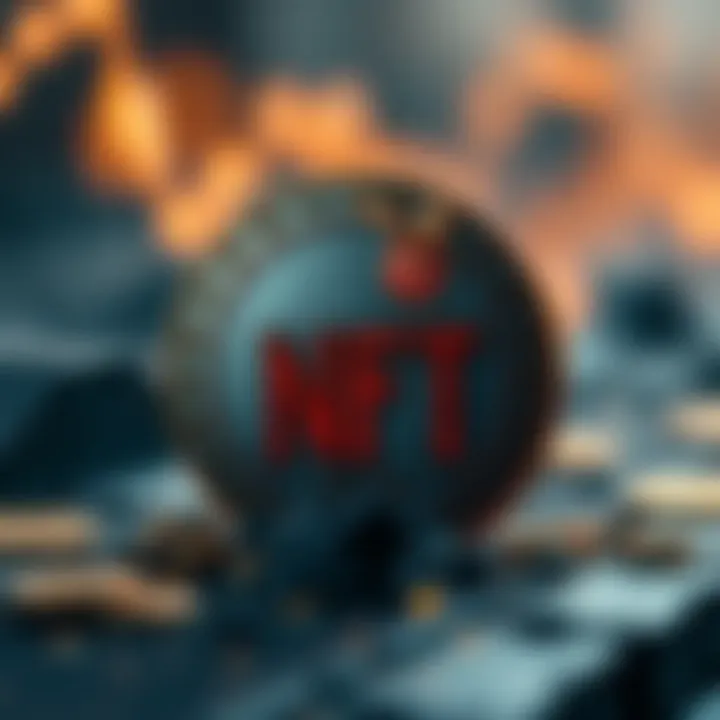 Conceptual representation of NFTs and digital assets