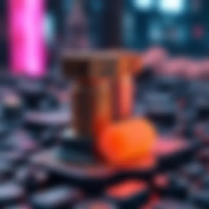 Conceptual representation of NFT staking in the cryptocurrency ecosystem