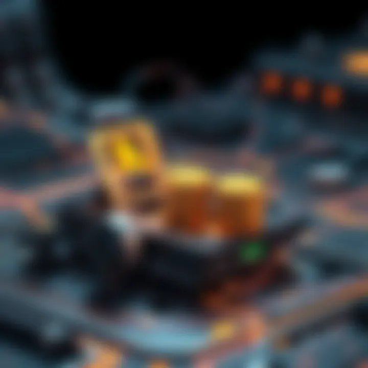 Visual explanation of how NFT staking works with unique digital assets