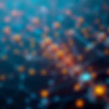 Visual representation of how nodes operate within a blockchain network