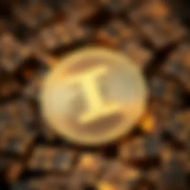 Blockchain Technology and OXT Coin Conceptual representation of blockchain technology and OXT coin