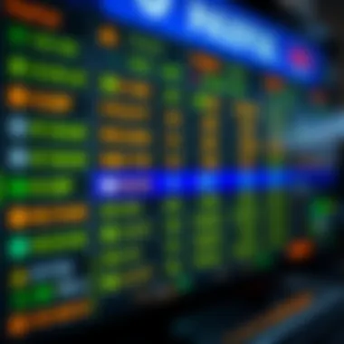 Transaction screen displaying trade options and details