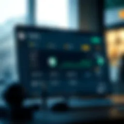 User dashboard showcasing account features