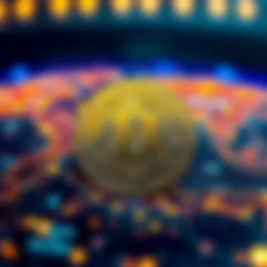 An abstract representation of digital currencies in a global context