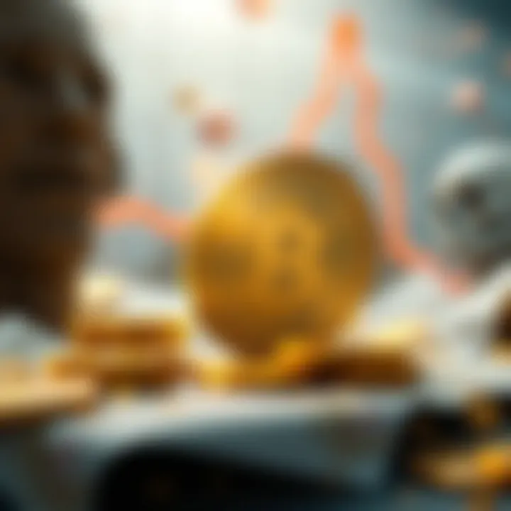 A futuristic concept of digital currency growth potential