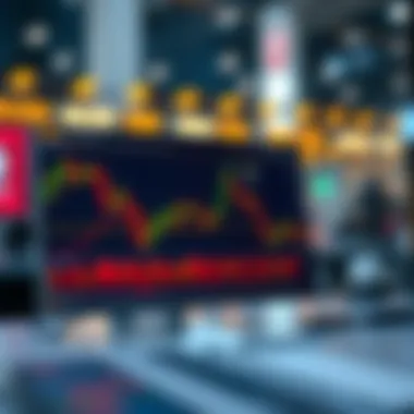 Chart displaying price fluctuations and trade opportunities