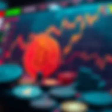 Cryptocurrency Market Trends Visualization Visual representation of cryptocurrency market trends
