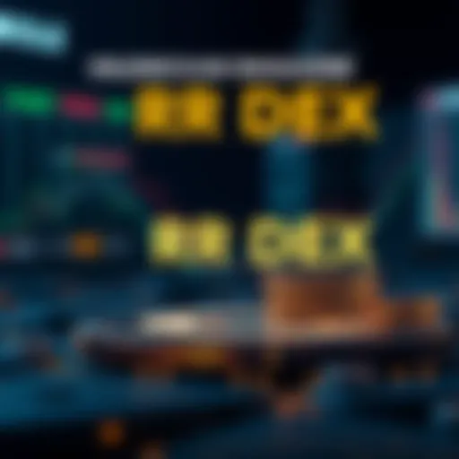 Conceptual illustration of decentralized exchange features