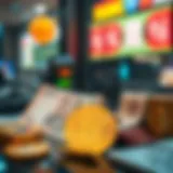 Currency exchange concept illustration