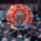 Conceptual representation of blockchain technology