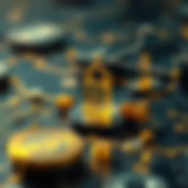 Diagram showing the interaction of secure elements in cryptocurrency transactions