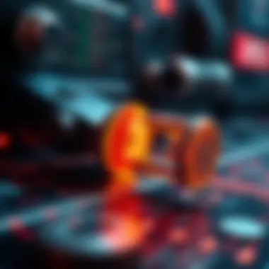 Conceptual graphic showing security features